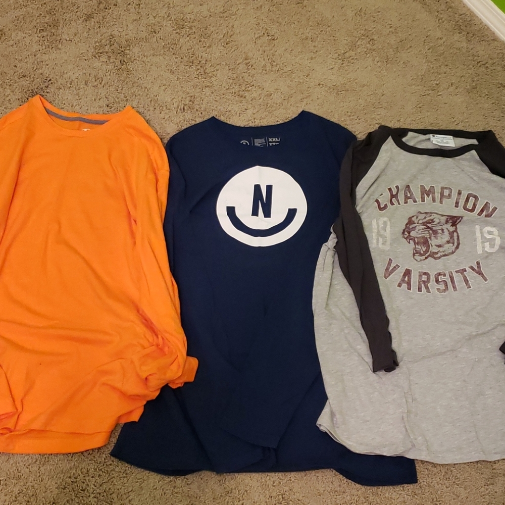3 Long Sleeve T-shirt Bundle